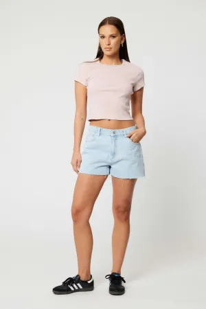 Abrand - 95 Baggy Short Kate in Light Viintage Denim