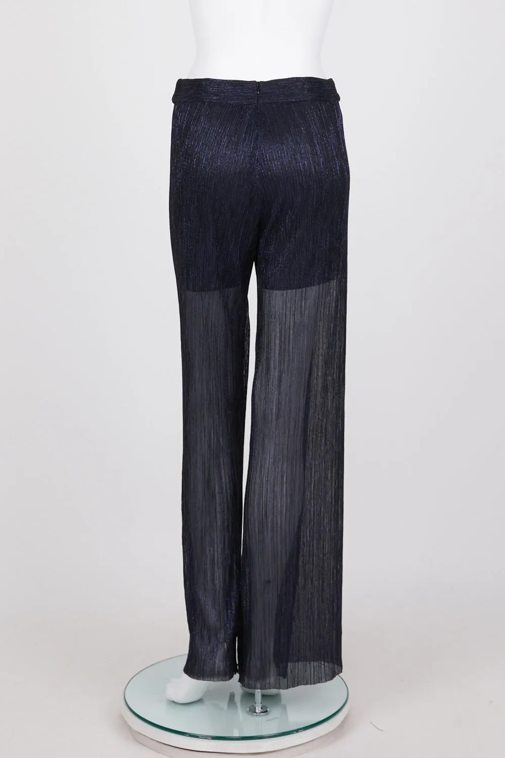Bec & Bridge Blue And Black Wide Leg Pants 6