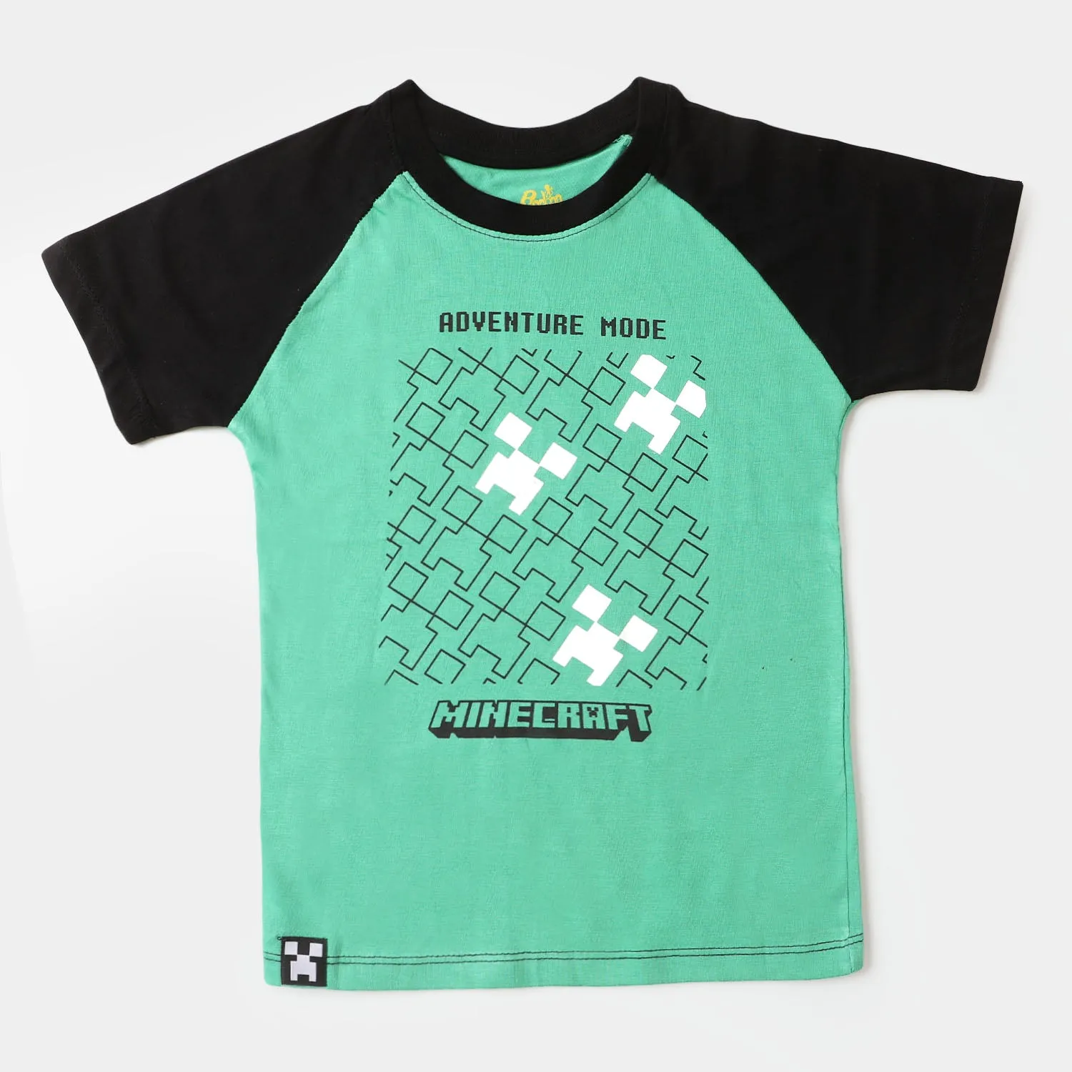 Boys Cotton T-Shirt - Holly Green