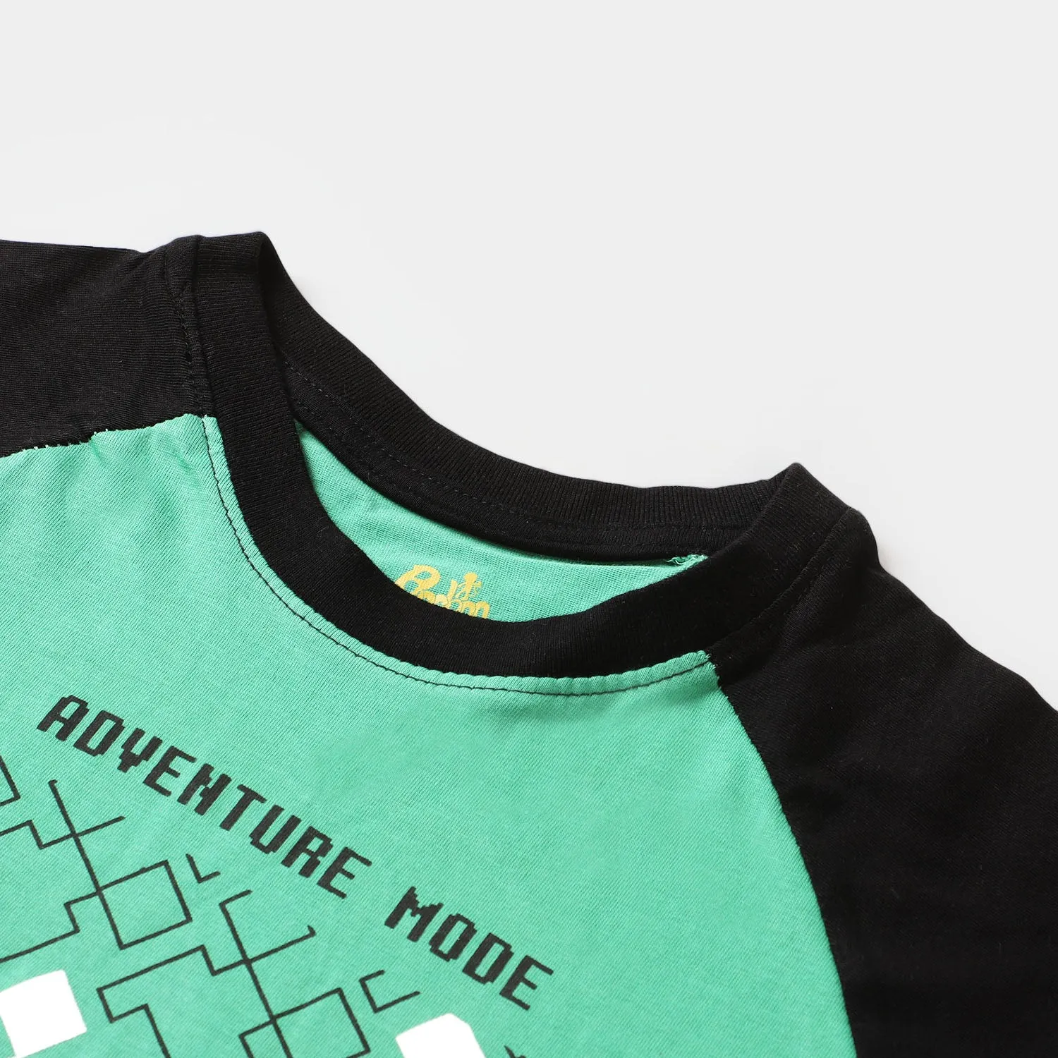 Boys Cotton T-Shirt - Holly Green