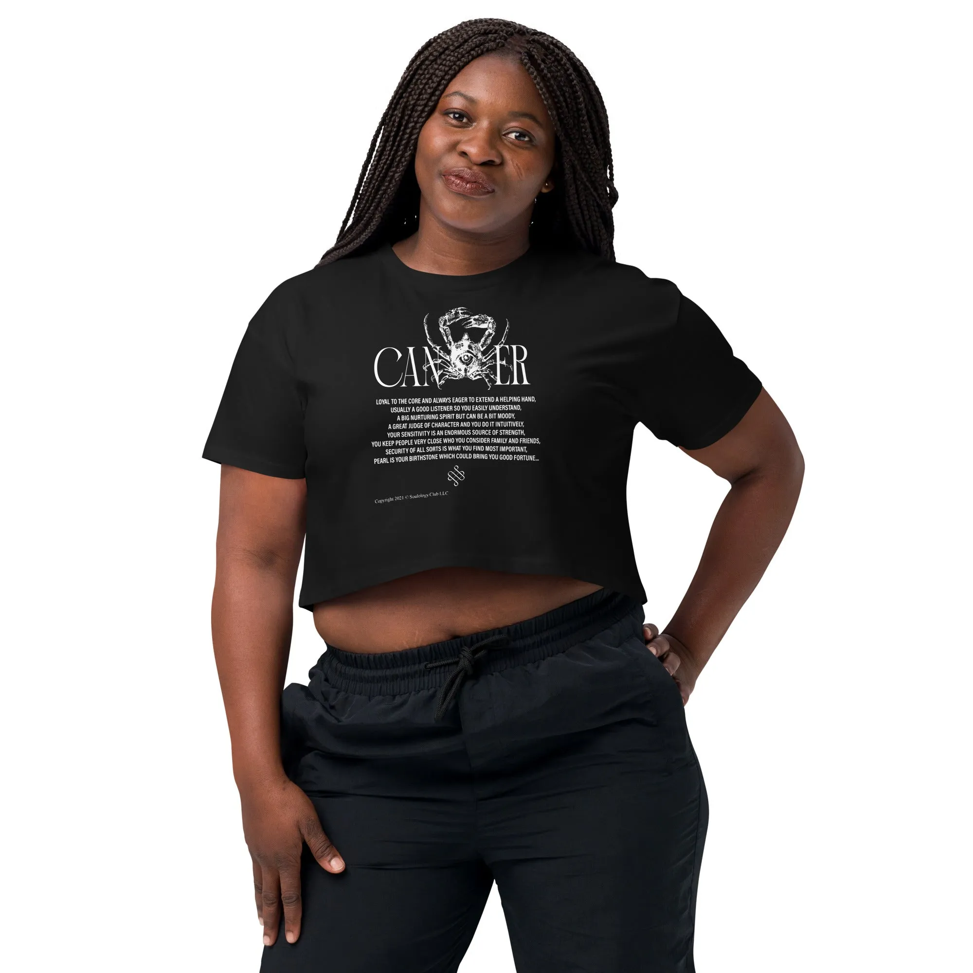 Cancer Zodiac Crop Top
