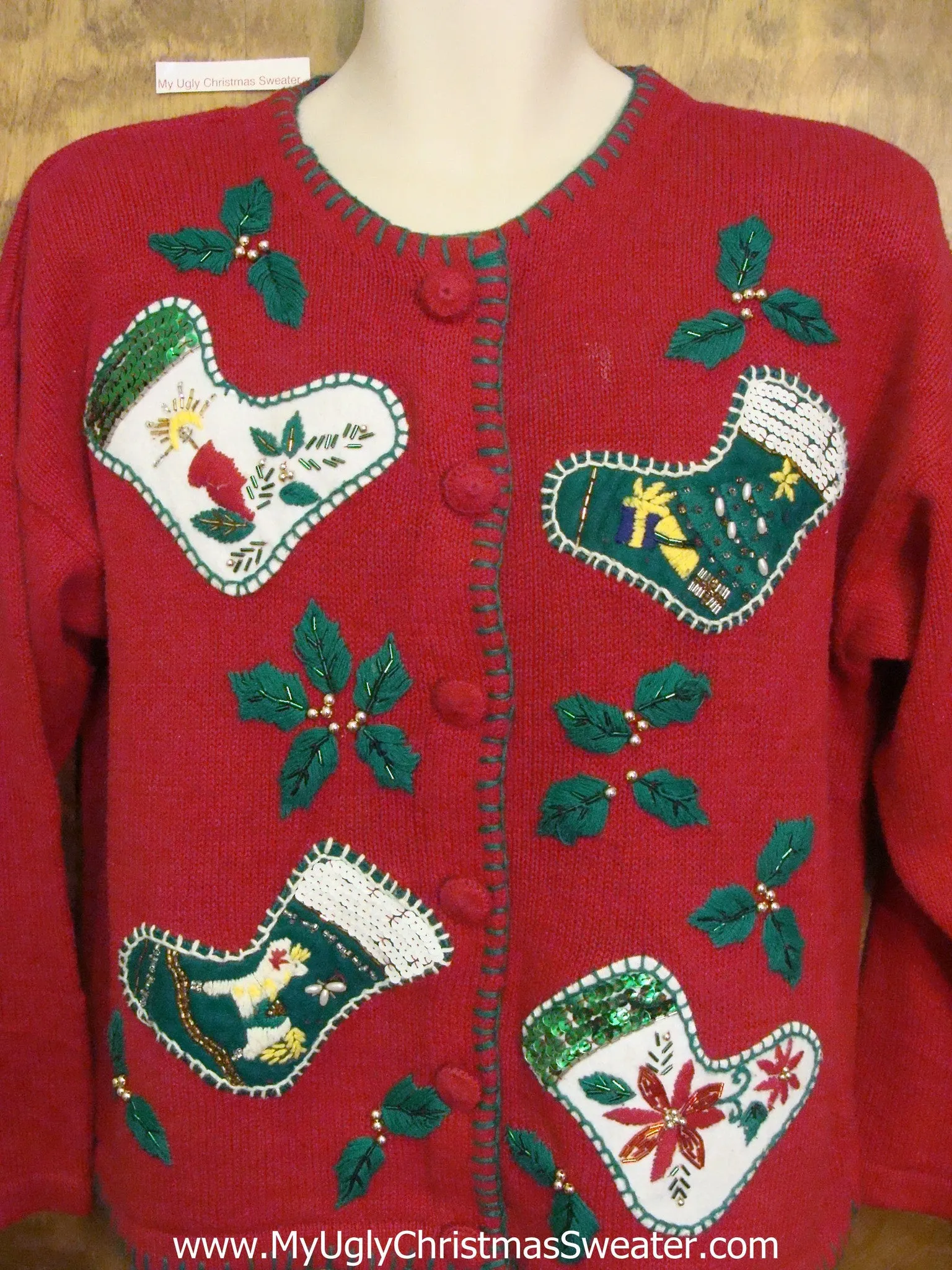 Crafty Stockings Ugly Festive Xmas Sweater
