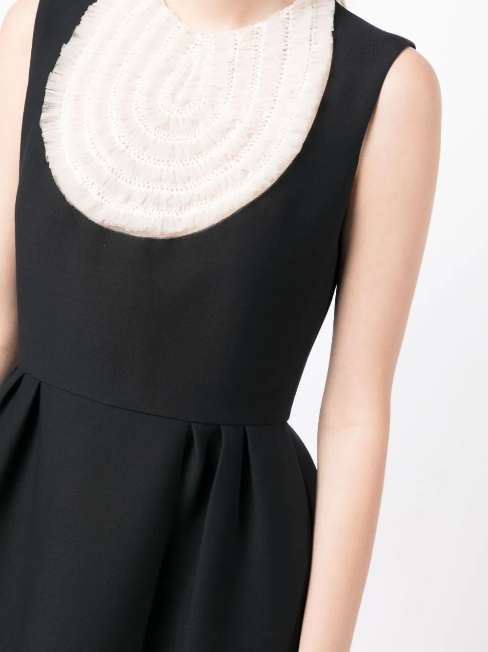 Dior Bib-collar Sleeveless Minidress