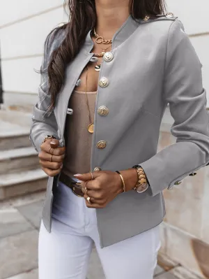 Fashion Long-Sleeved Slim-Breasted Small Blazer