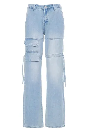 JEANS WITH A FLAP POCKET