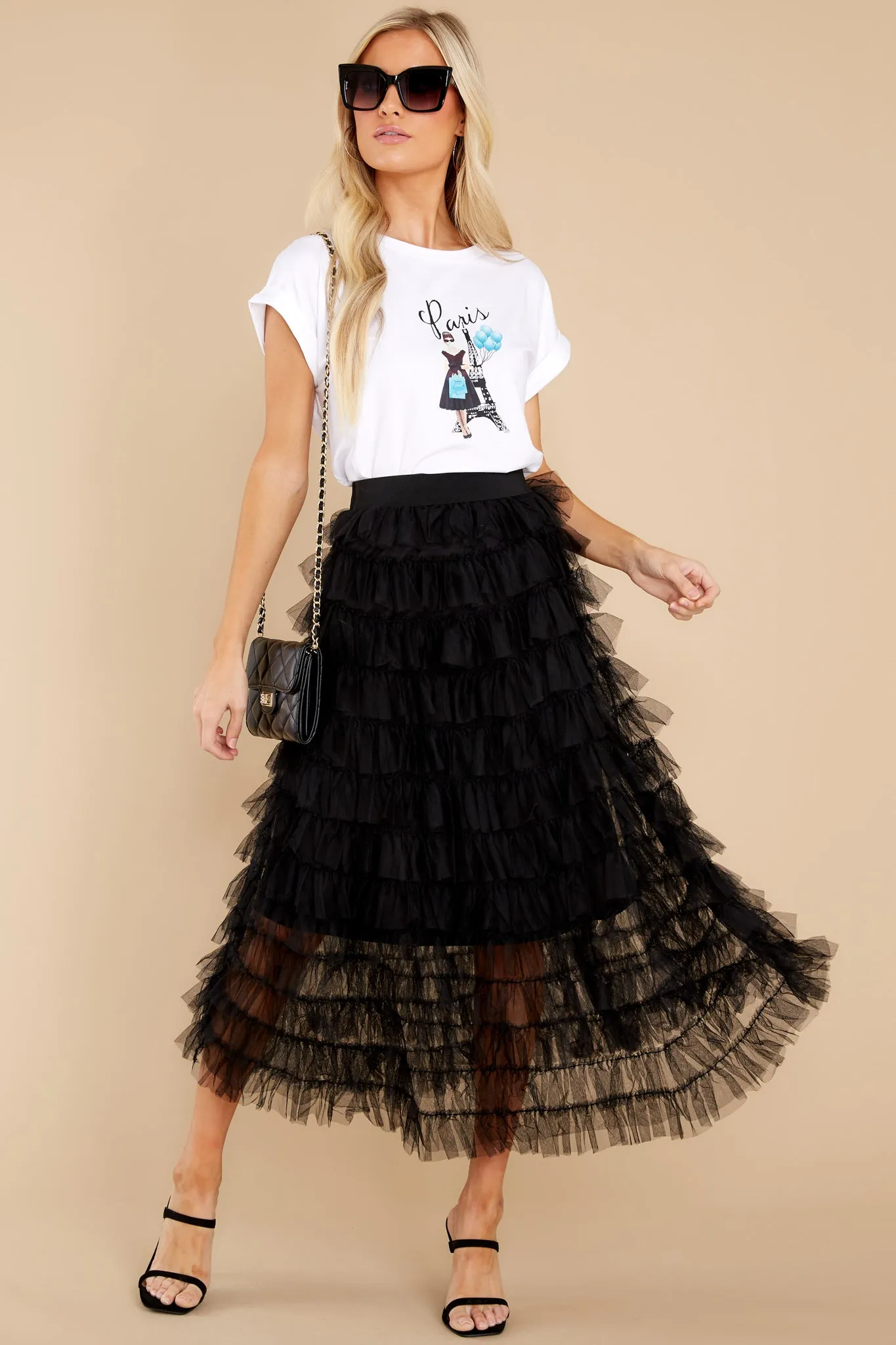 Let's Cha Cha Black Skirt