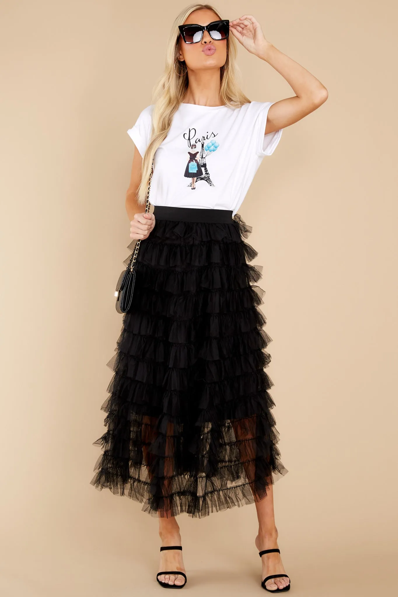 Let's Cha Cha Black Skirt