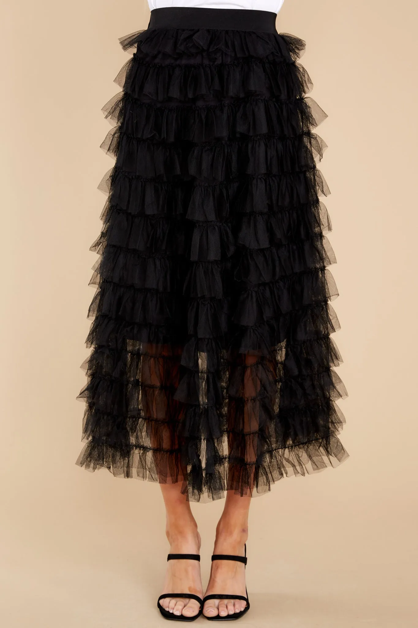 Let's Cha Cha Black Skirt