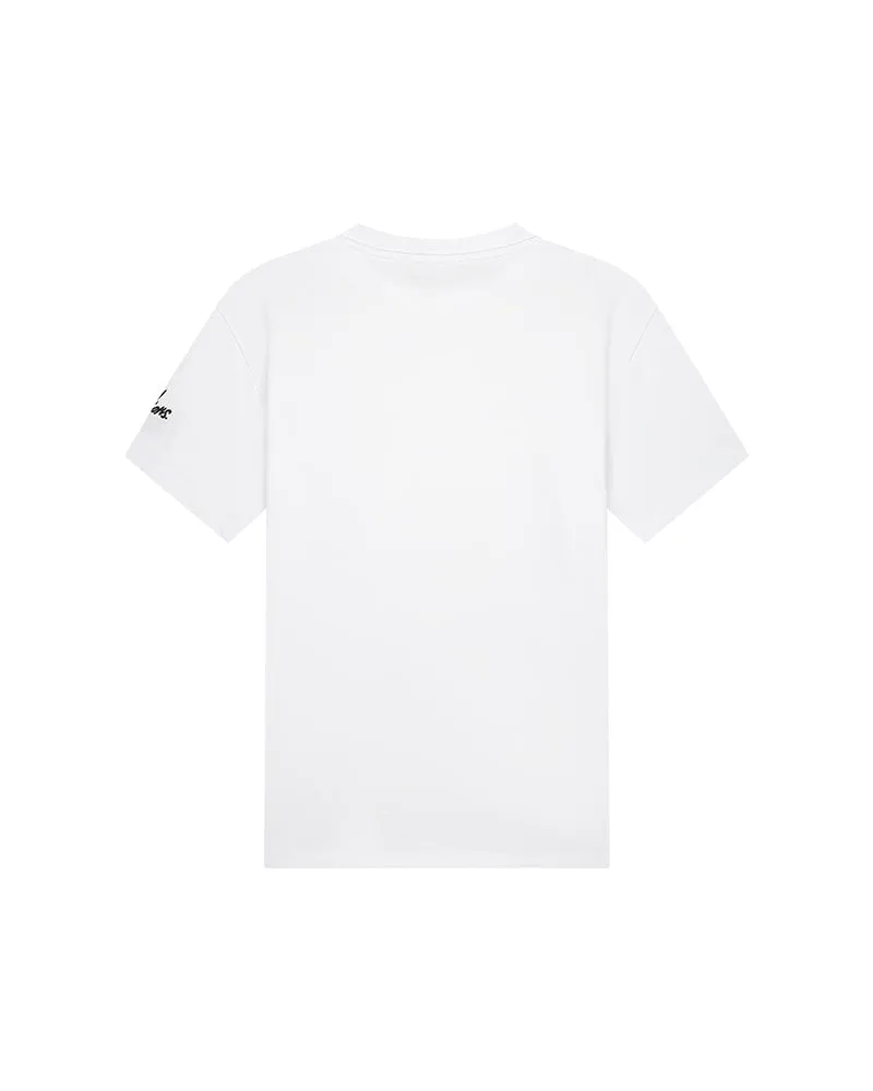 Malelions Men Collar T-Shirt | White