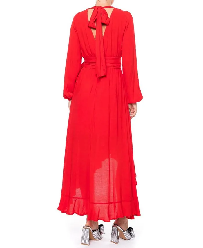 Meadow Meghan Los Angeles Women's Maxi Dress, Red