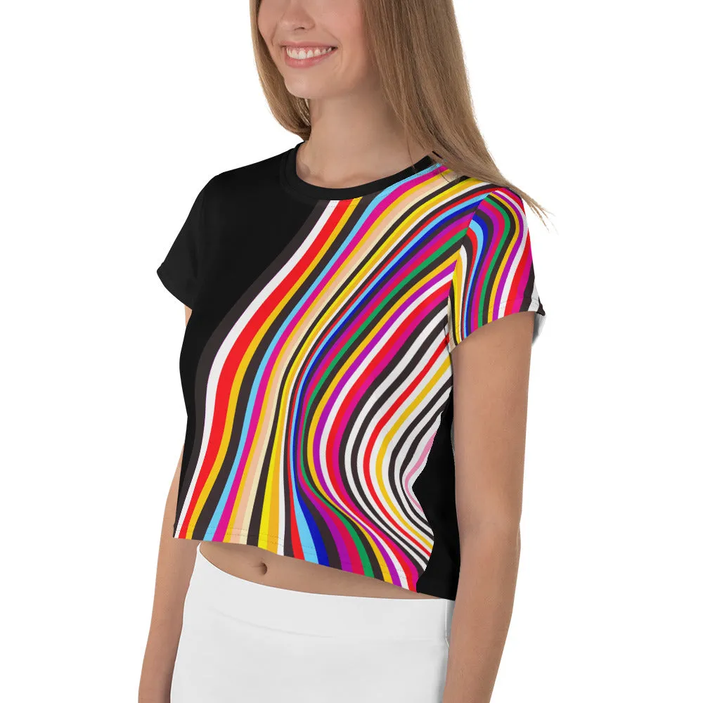 Melted Gusher Crop Tee