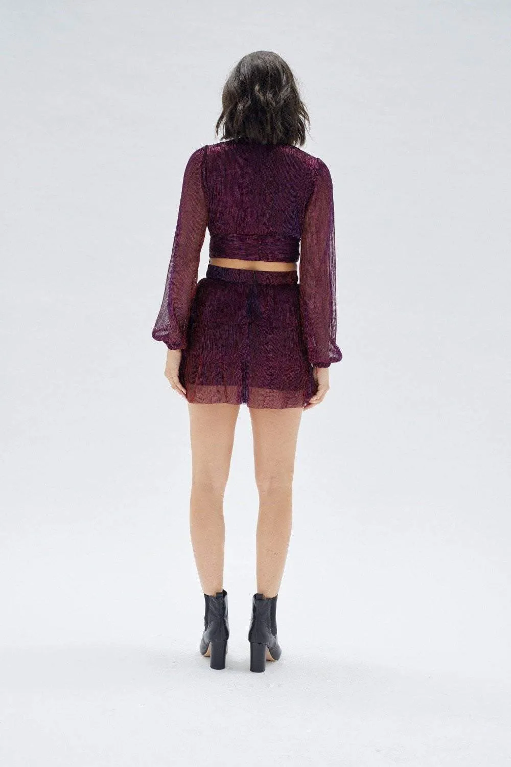 Mink Pink Ines Twist Lurex Top