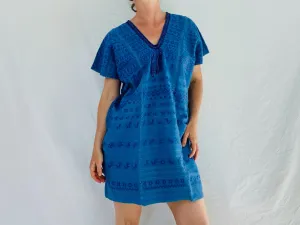 Oaxaca Huipil. Minidress/Tunic. San Bartolo Yautepec. Natural Dyes. Oaxaca, Mexico.