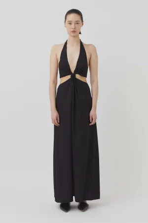 Prado Halter Dress Black