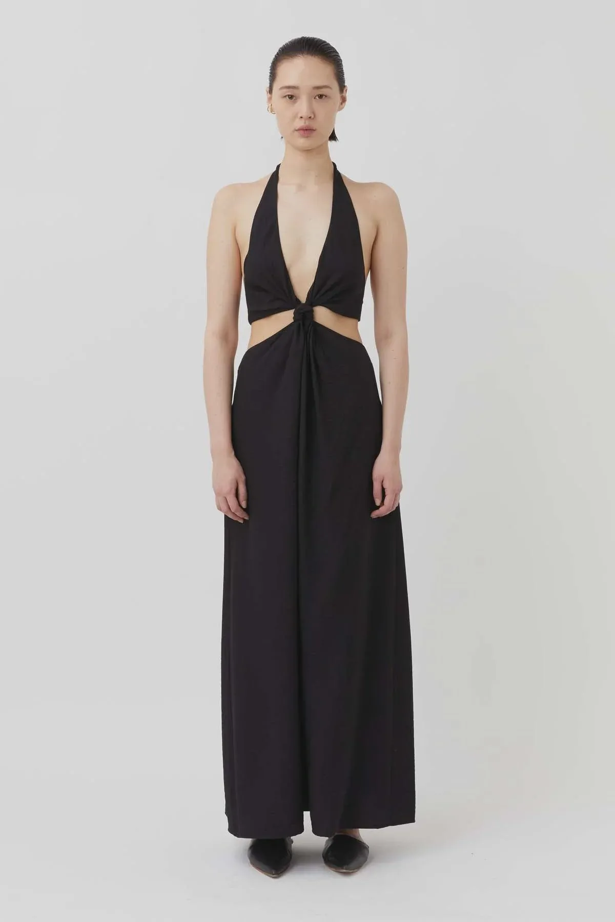 Prado Halter Dress Black