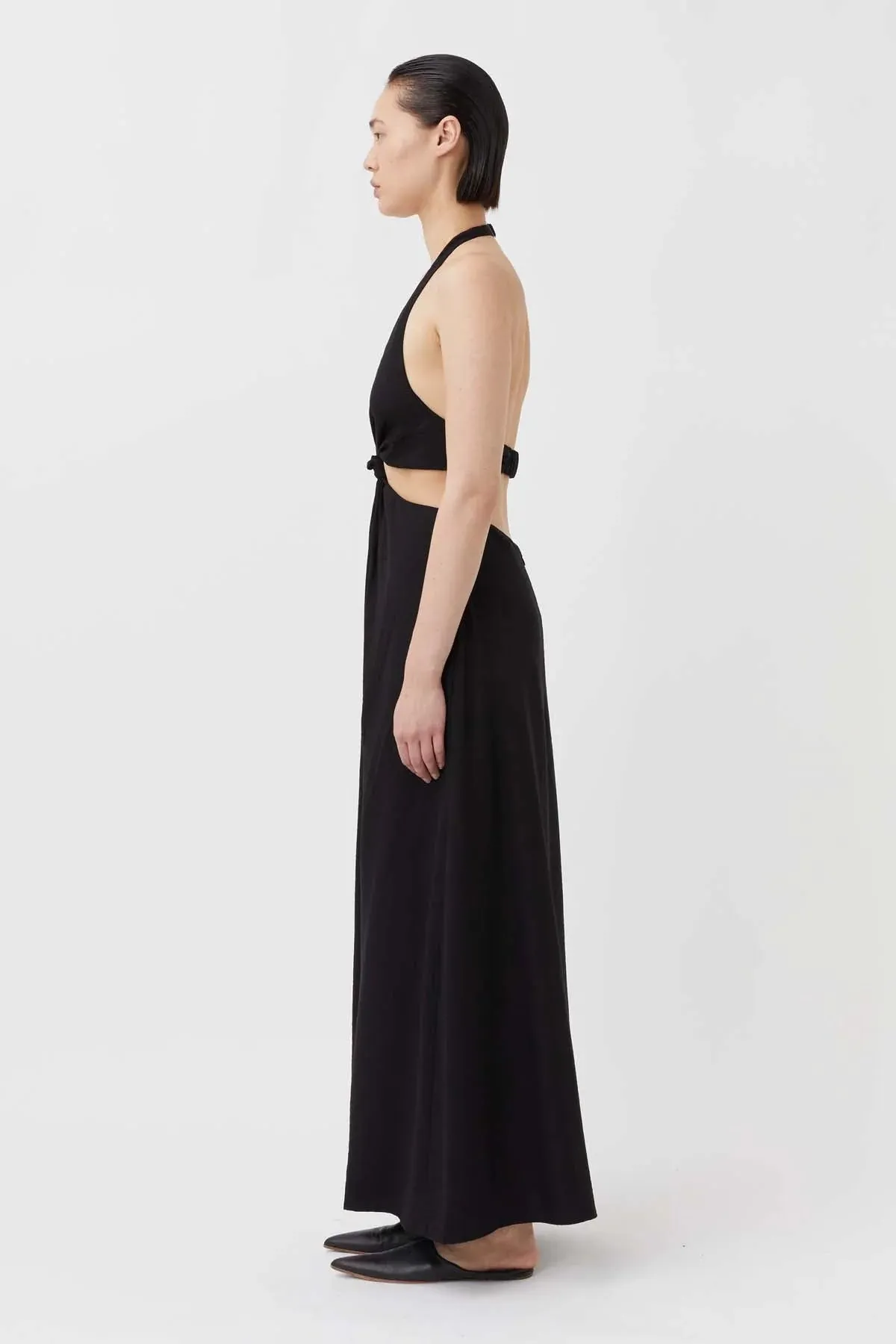 Prado Halter Dress Black
