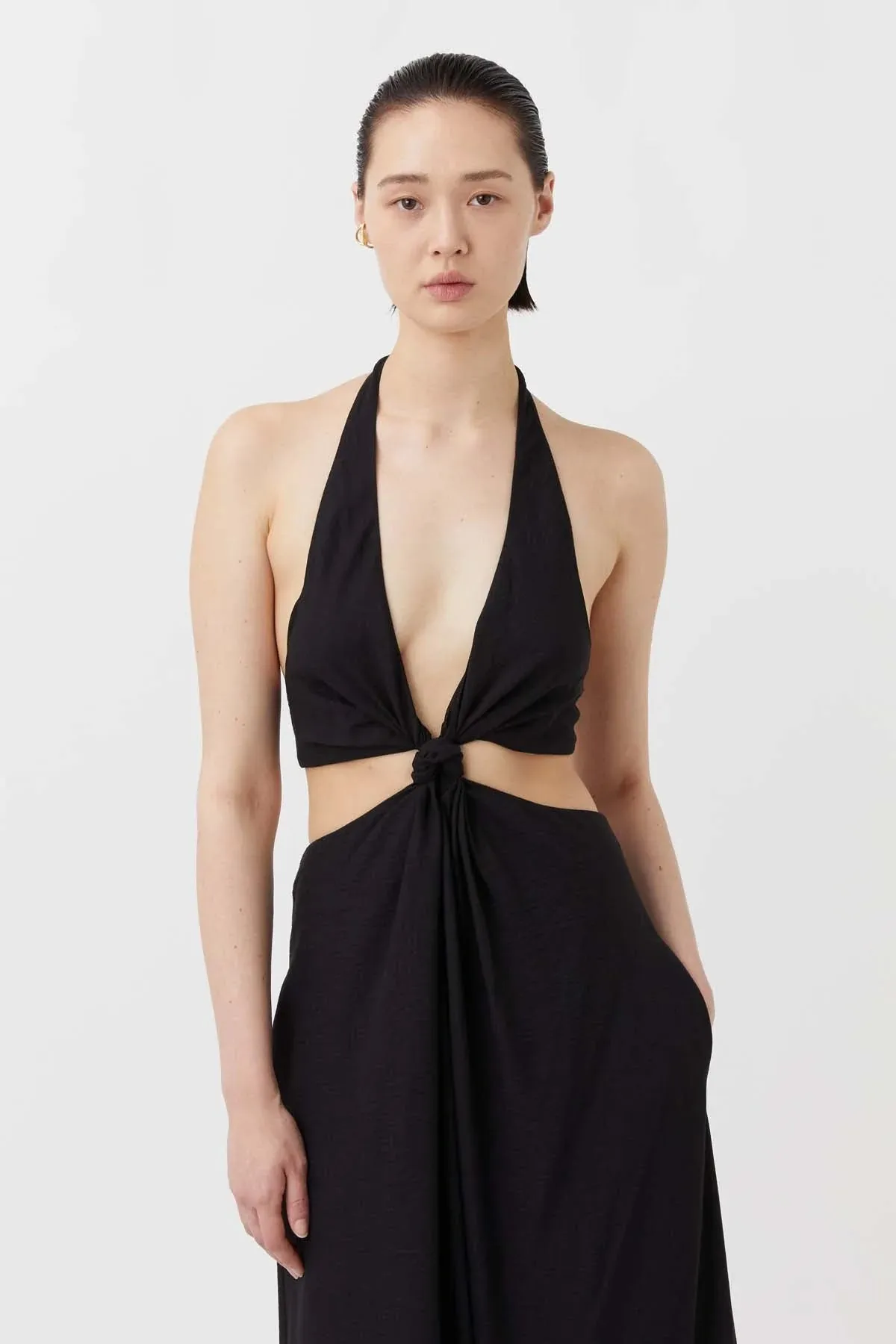 Prado Halter Dress Black
