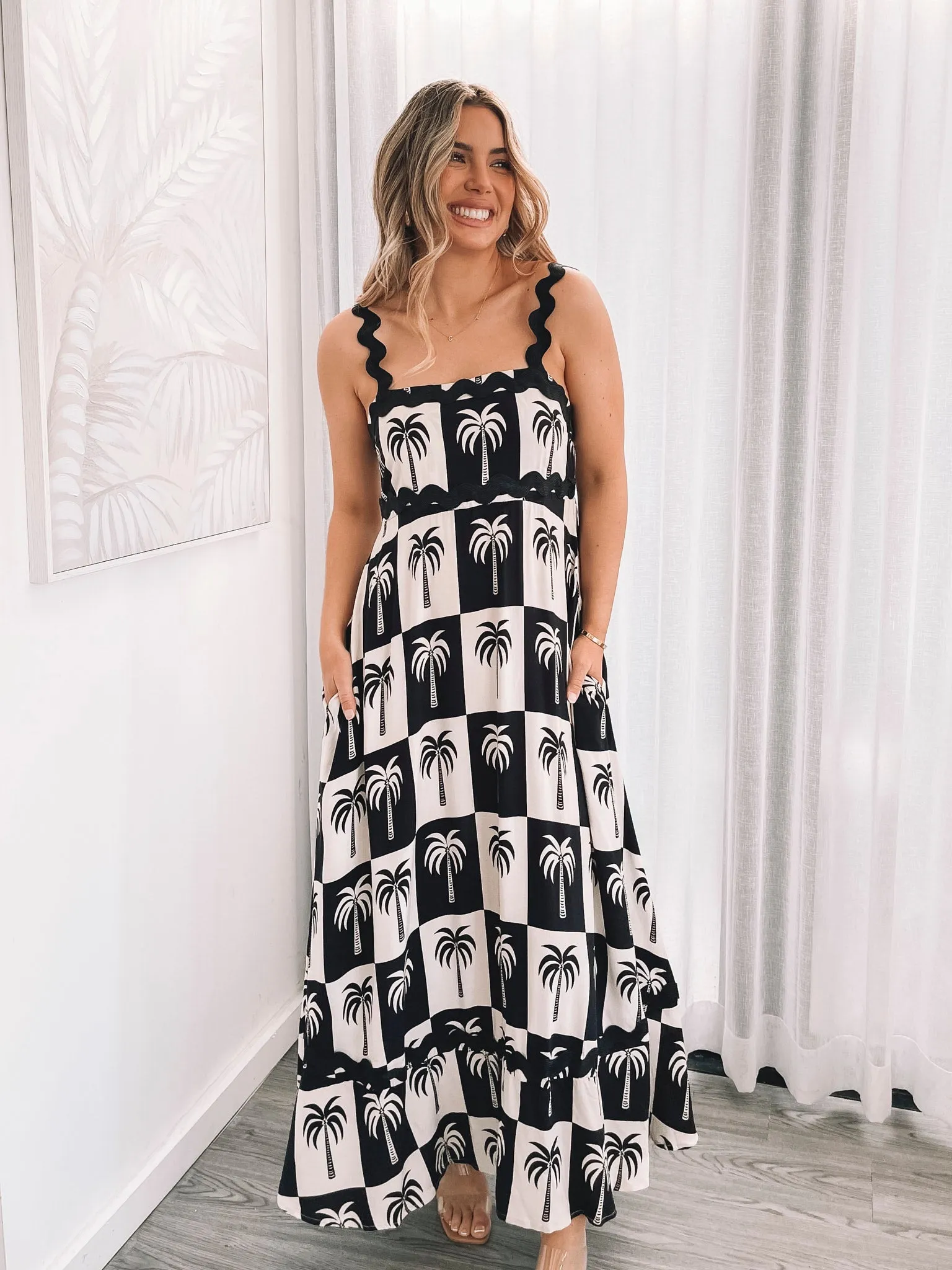 Tanaia Dress - Black Print