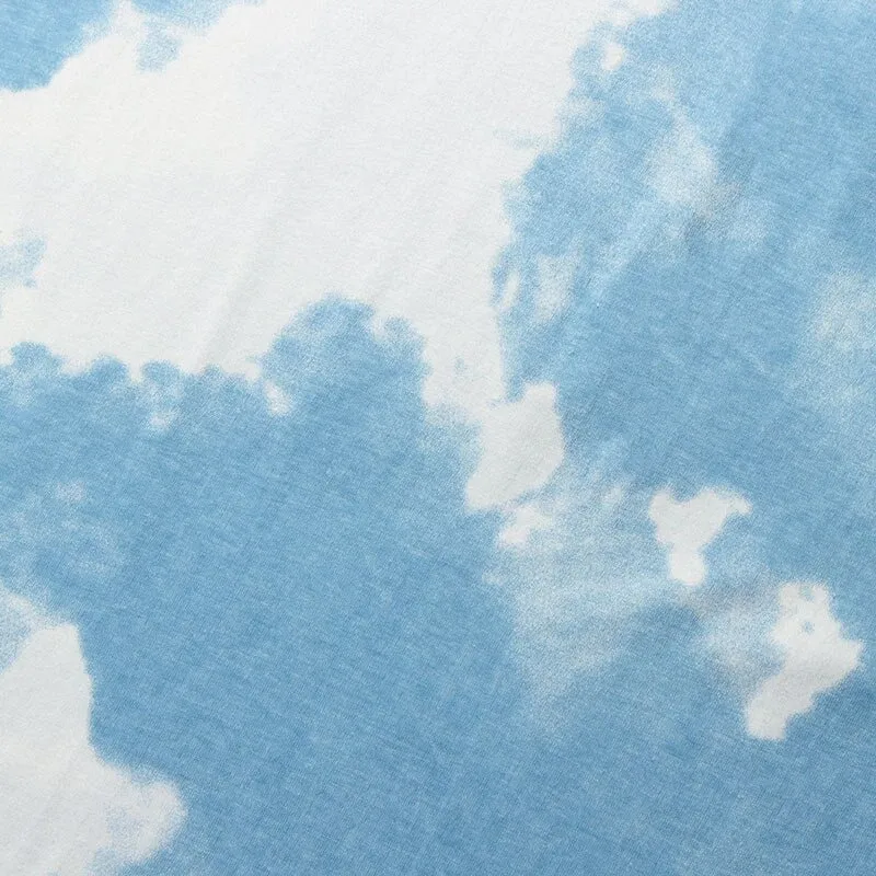 Tie Dye Streetwear Letter Puzzle T-Shirt