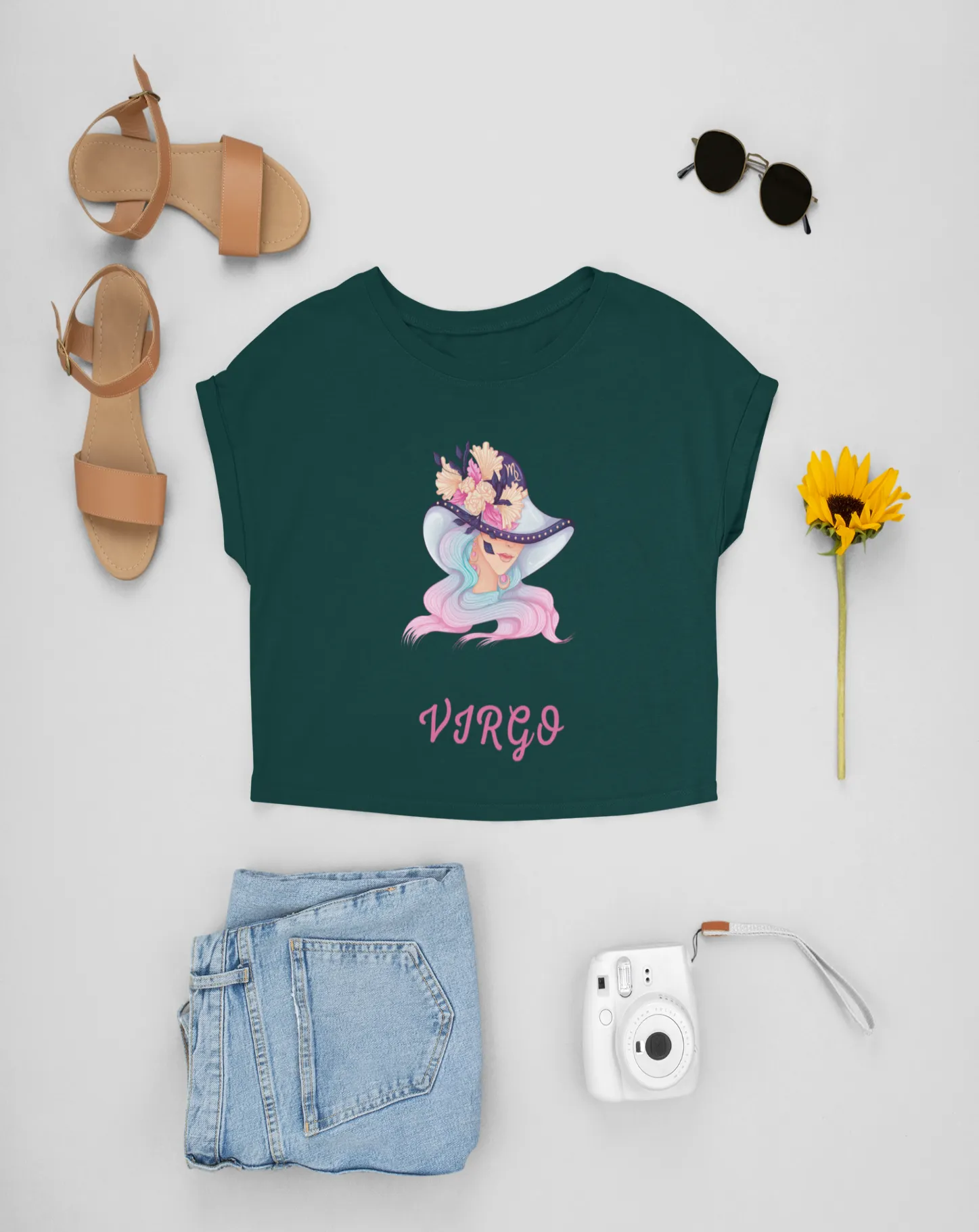 Trendy Women's Stellar Virgo Crop Top
